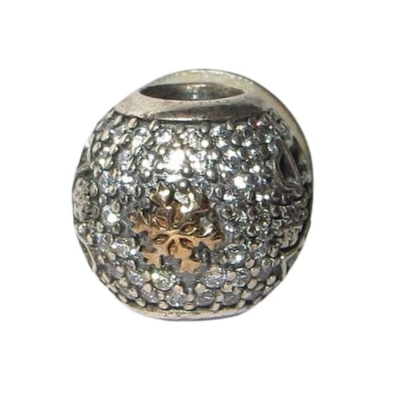 Pandora  Ltd Ed 2015 Christmas Ornament CZ/ Sterling Silver .925 Charm 794200CZ - Picture 4 of 8